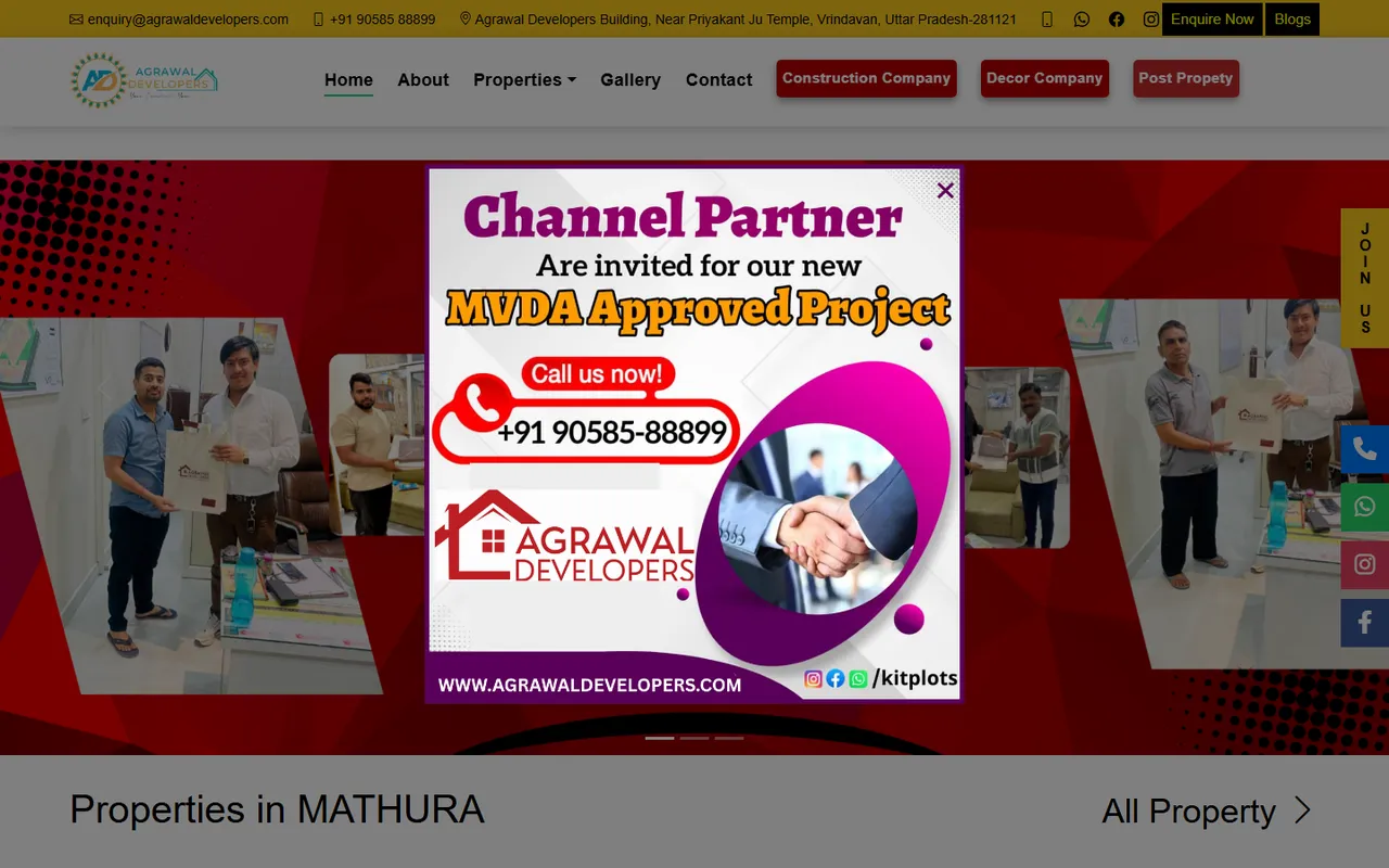 Screenshot of Agrawal Developers